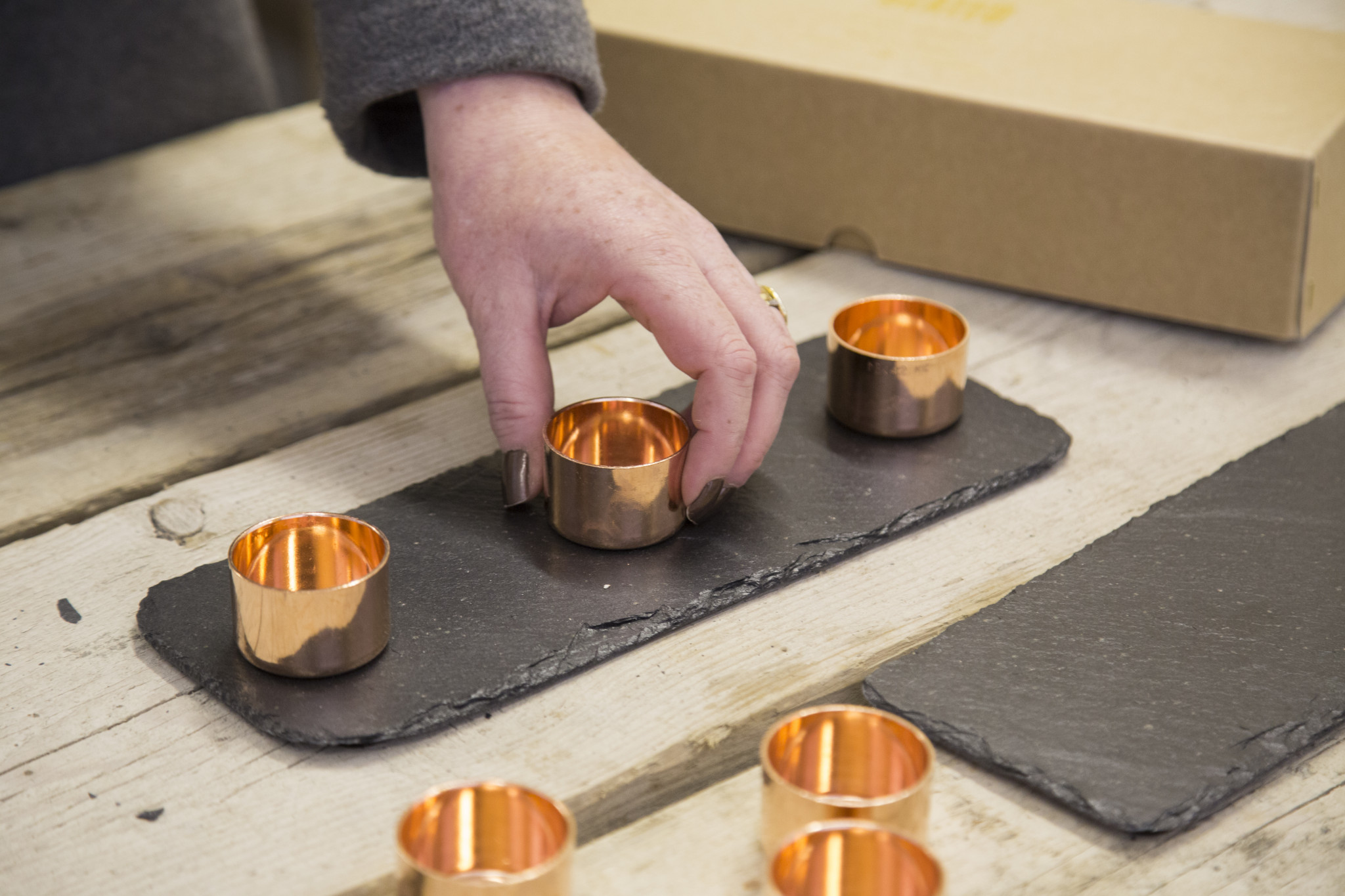 The SLATED Copper Candle Trio - Image 2