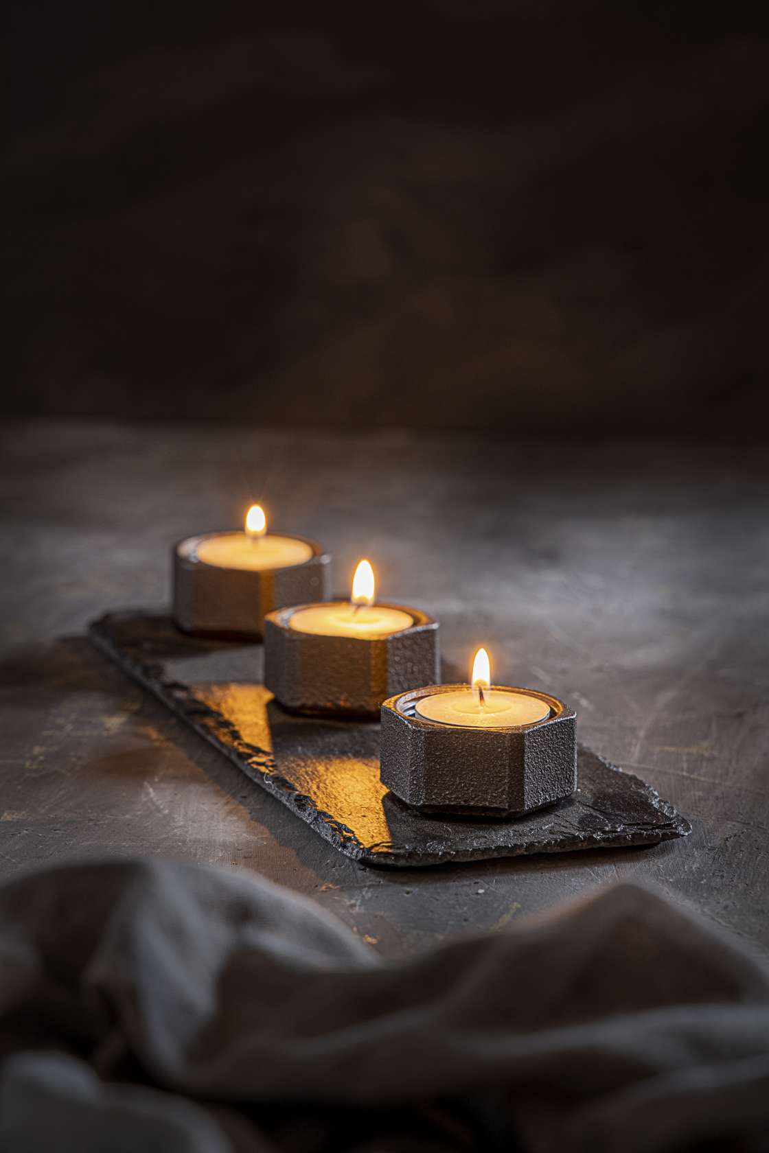 Black Steel Candle Trio - Image 2